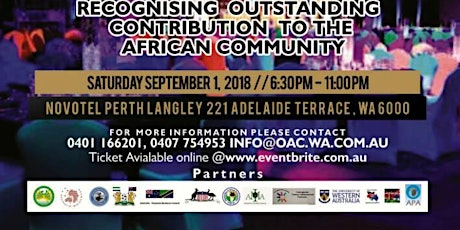Western Australia African Community Awards Gala  primary image