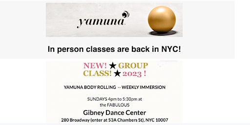 YAMUNA BODY ROLLING - WEEKLY IMMERSION CLASS - JANUARY 29