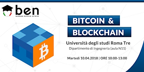 Immagine principale di Bitcoin & Blockchain - Ingegneria Roma Tre 