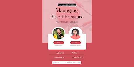 Nutrition Strategies for Blood Pressure Management
