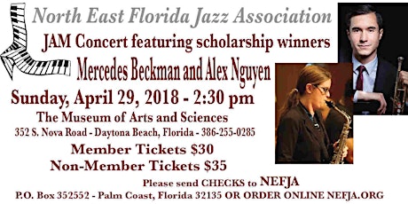 NEFJA - JAM Concert featuring scholarship winnners primary image