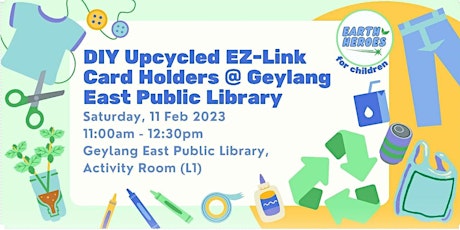 DIY Upcycled EZ-Link Card Holders @ Geylang East Public Library
