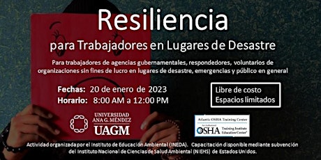 Imagen principal de Resiliencia para Trabajadores en Lugares de Desastre