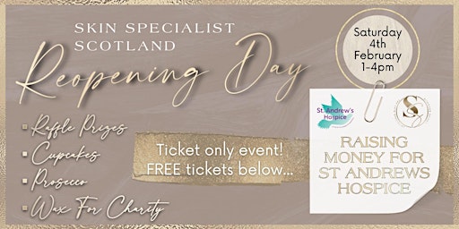Skin Specialist Scotland REopening charity day