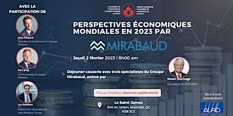 Perspectives économiques mondiales en 2023 par le Groupe Mirabaud