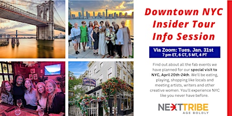 Info Session for NextTribe's April Trip to New York City