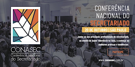 Imagem principal do evento Conferência Nacional do Secretariado - CONASEC 2023