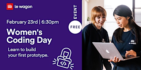 [Online] Women's Coding Day | Learn to build a landing page