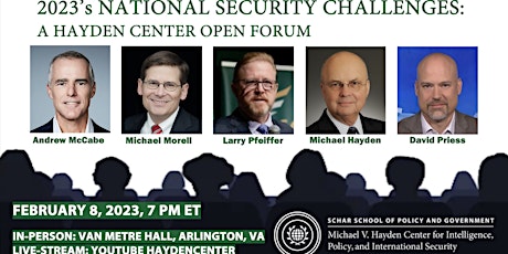 2023's National Security Challenges: Open Forum (Livestream Registration)