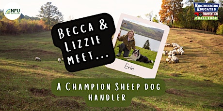 Primaire afbeelding van NFU Education x Becca & Lizzie meet... Erin the champion sheep dog handler