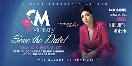 Fox Soul's CheMinistry  LIVE TAPING and BOOK LAUNCH!