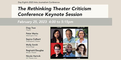 Rethinking Theater Criticism Conference Keynote Session
