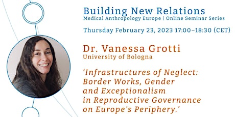 MAE Seminar series ‘Building New Relations’ with Dr Vanessa Grotti