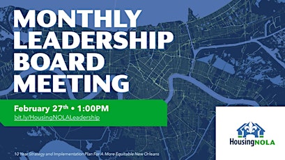 HousingNOLA Leadership Board Meeting