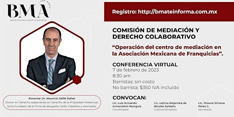 Operación del centro de mediación en la Asociación Mexicana de Franquicias