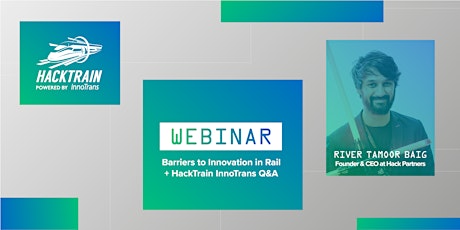 HackTrain InnoTrans Webinar - Barriers to Innovation in Rail (GMT) primary image