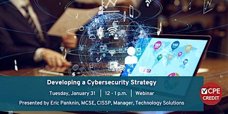 DMJPS Webinar: Developing a Cybersecurity Strategy