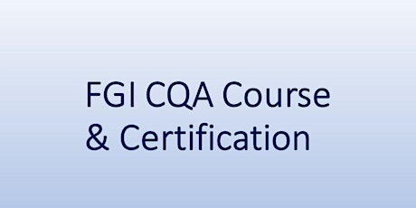 FGI-University of Illinois CQA Certification Exam Re-Take primary image