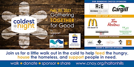 Coldest Night of the The Year CNOY23 Walkathon