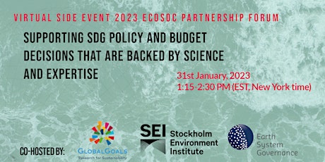 Supporting SDG policy and budget decisions backed by science and expertise  primärbild