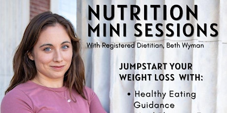 FREE Nutrition Mini Sessions w/ Registered Dietitian, Beth Wyman