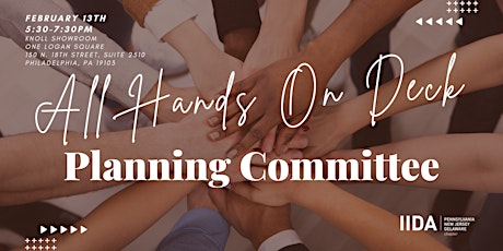 All Hands On Deck - Planning Committee primary image