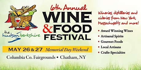 The 6th Annual Hudson Berkshire Wine & Food Festival primary image