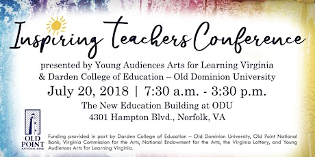 YAV & ODU Inspiring Teachers Conference 2018 primary image