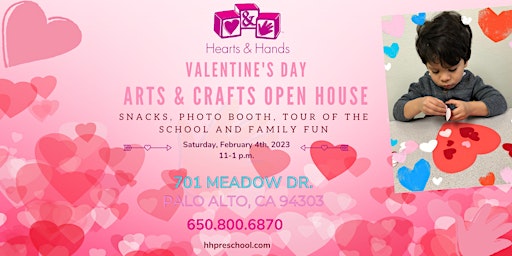 Preschool Valentine's Day Arts & Crafts /Open House Event