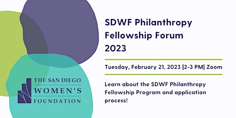 SDWF Philanthropy Fellowship Forum 2023