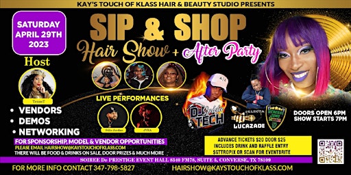 Sip & Shop Hair Show + After Party