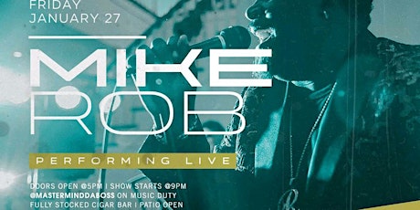 ISH Grill and Bar presents FRIDAY NIGHT LIVE with MIKE ROB