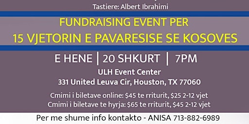 Fundraising Event for Kosova Independence 2023 Houston, TX