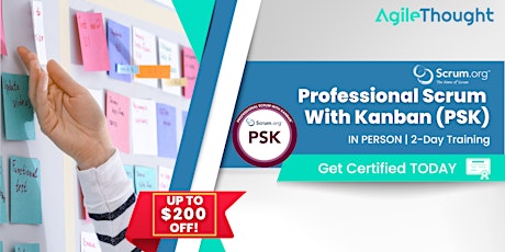 In Person Professional Scrum with Kanban™ (PSK) Course April 27 & 28, 2023
