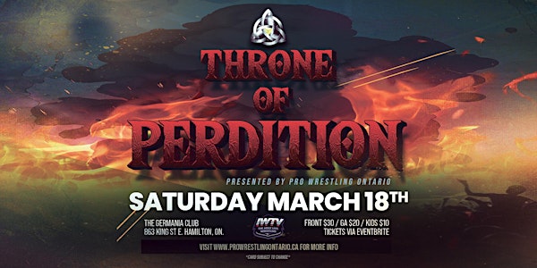 Throne of Perdition presented by Pro Wrestling Ontario