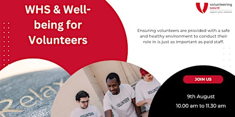 Imagen principal de WHS & Well-being for Volunteers