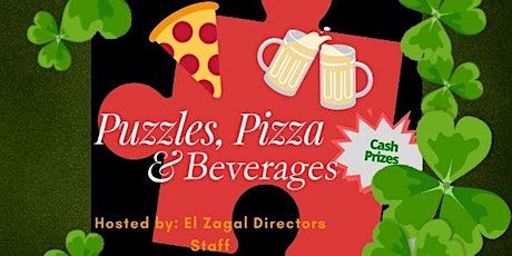 Pizza, Puzzles & Beverages (St Patrick's Day Edition)