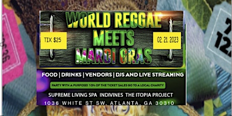 World Reggae Meets Mardi Gras Benefit Concert