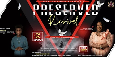 Preserved For Christ Youth Revival