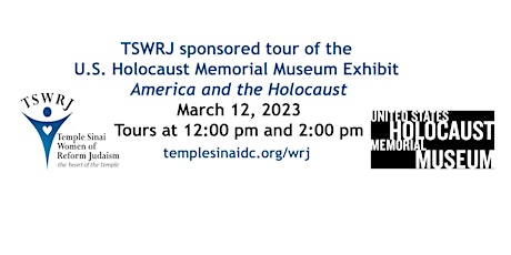 Tour Holocaust Memorial Museum with TSWRJ- for TSWRJ members only