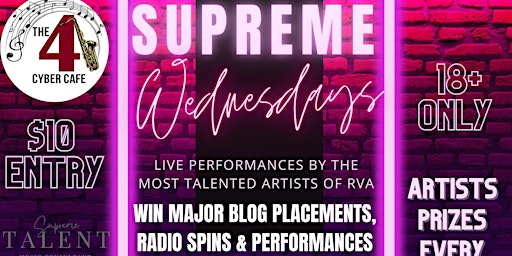 Supreme Wednesdays | open mic show with prizes