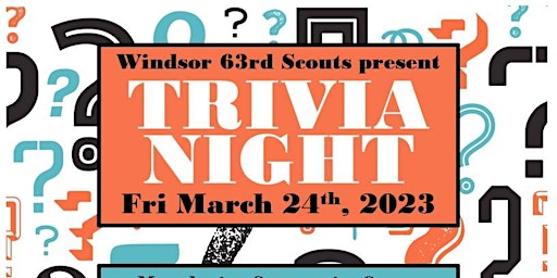 Windsor 63rd Scouts Trivia Night