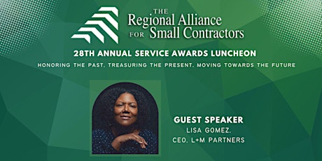 Regional Alliance for Small Contractors 28th Annual Service Awards Luncheon