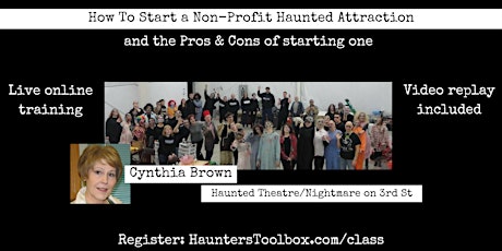 How to Start a Non-Profit Haunted Attraction (Live Workshop) primary image