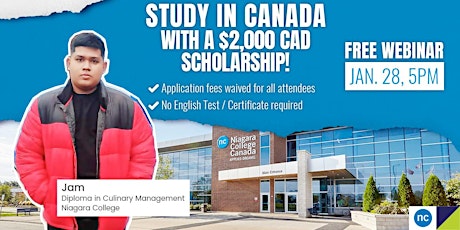 Study in Canada with Niagara College and Get a $2,000 Scholarship!