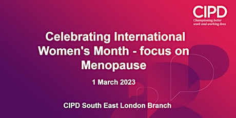 Celebrating International Women's Month - focus on Menopause