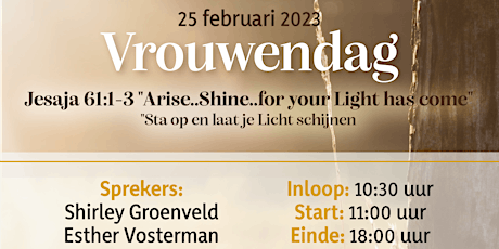 LWG Vrouwendag Arise & Shine 25 feb. 2023 - Breepleinkerk