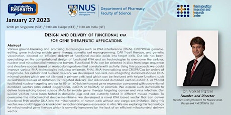 Design and delivery of functional RNA for gene therapeutic applications