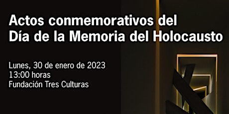 Actos conmemorativos del Día de la Memoria del Holocausto 2023