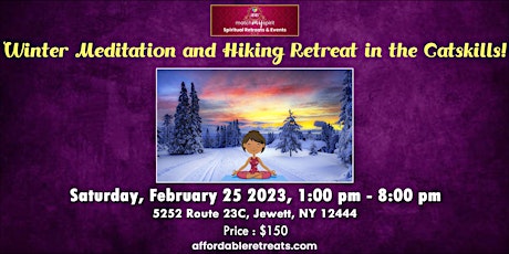 Winter Meditation and  Hiking Retreat in the Catskills! primary image